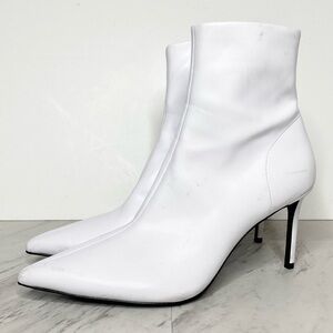 Jeffrey Campbell Pointy Toe White Bootie 11